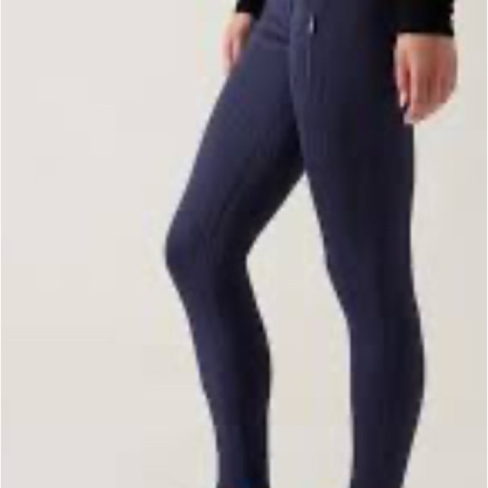 ATHLETA Blue/Black Ranier High Rise Textured Legging Size S - Picture 2 of 16